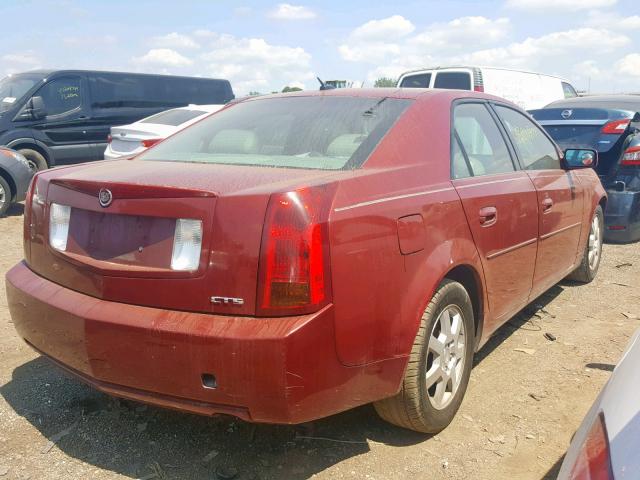 1G6DP567350107584 - 2005 CADILLAC CTS HI FEA RED photo 4