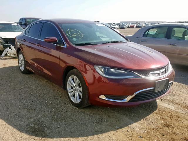 1C3CCCAB8FN542517 - 2015 CHRYSLER 200 LIMITE RED photo 1