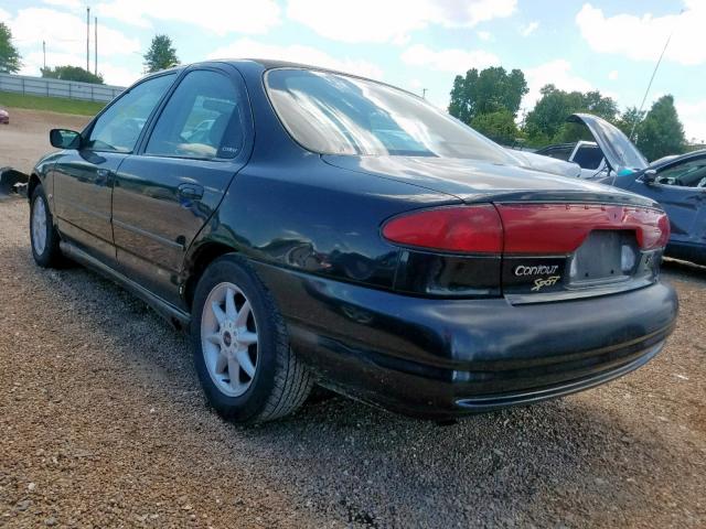 1FAFP66L3WK232024 - 1998 FORD CONTOUR LX BLACK photo 3