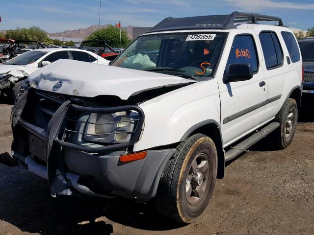 5N1ED28T72C543962 - 2002 NISSAN XTERRA XE WHITE photo 2