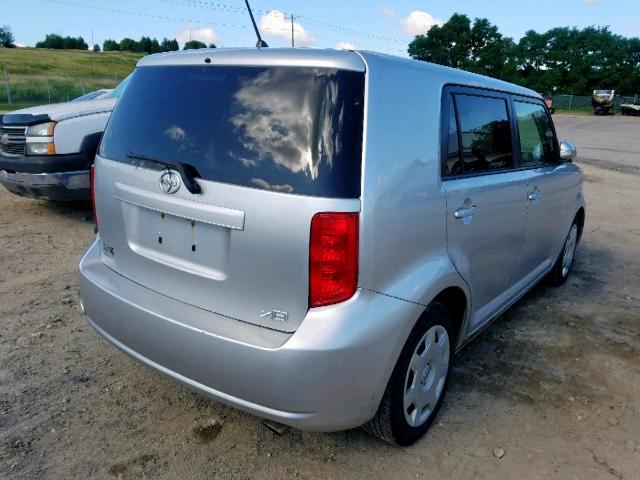 JTLKE50E881031493 - 2008 TOYOTA SCION XB 银色 照片 4