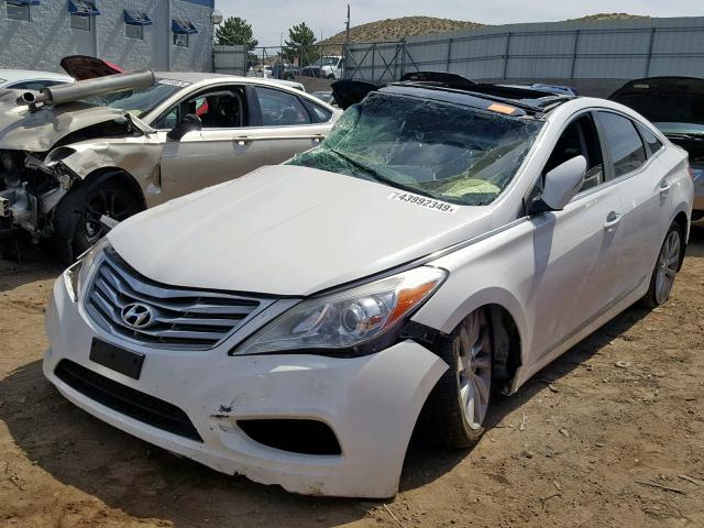 KMHFH4JG4DA232716 - 2013 HYUNDAI AZERA GLS WHITE photo 2