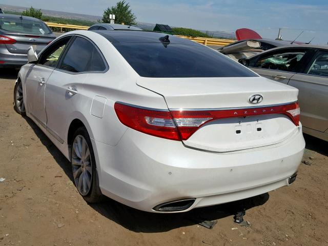 KMHFH4JG4DA232716 - 2013 HYUNDAI AZERA GLS WHITE photo 3