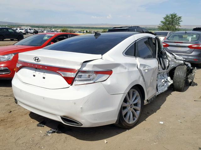 KMHFH4JG4DA232716 - 2013 HYUNDAI AZERA GLS WHITE photo 4