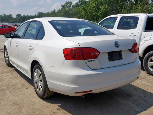 3VW1K7AJ2DM237152 - 2013 VOLKSWAGEN JETTA BASE 白色 照片 3
