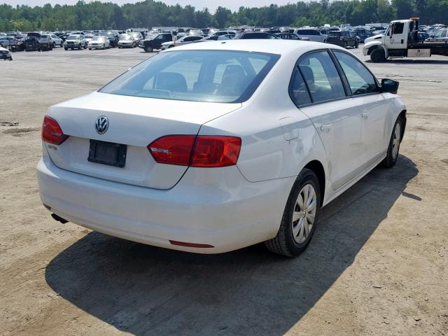 3VW1K7AJ2DM237152 - 2013 VOLKSWAGEN JETTA BASE 白色 照片 4