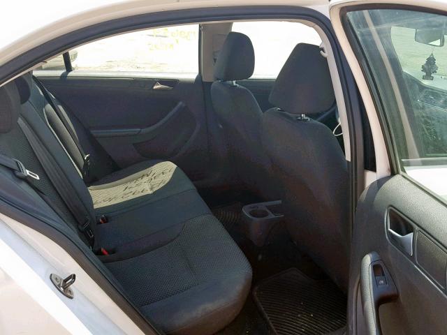 3VW1K7AJ2DM237152 - 2013 VOLKSWAGEN JETTA BASE 白色 照片 6