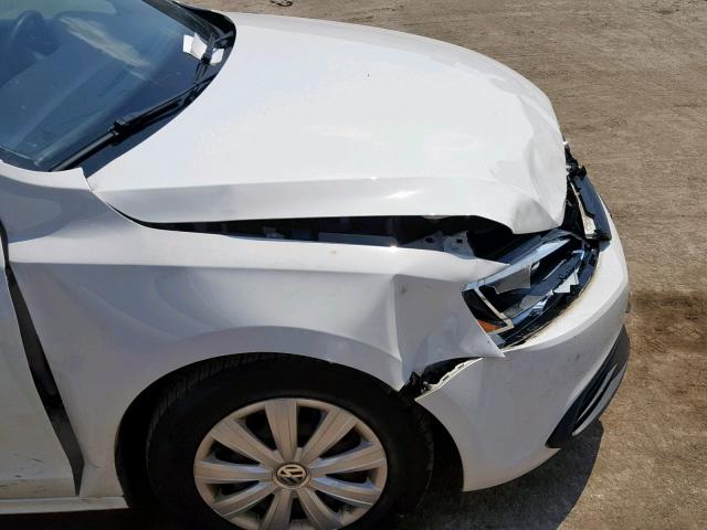 3VW1K7AJ2DM237152 - 2013 VOLKSWAGEN JETTA BASE 白色 照片 9