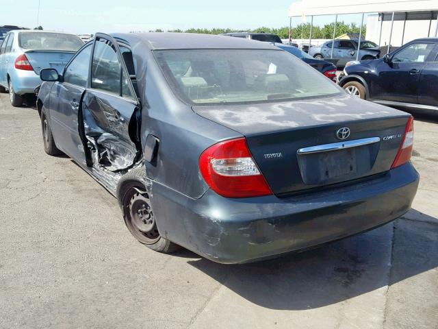 JTDBE32K430158100 - 2003 TOYOTA CAMRY LE GREEN photo 3