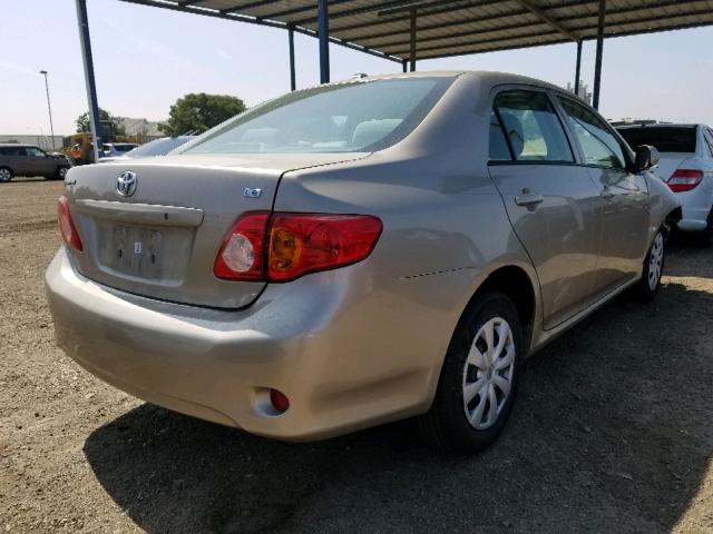 1NXBU4EE0AZ210211 - 2010 TOYOTA COROLLA BA GOLD photo 4