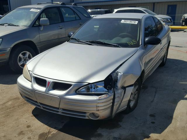 1G2NF12E52C218041 - 2002 PONTIAC GRAND AM S SILVER photo 2