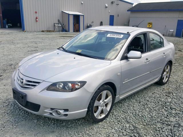 JM1BK123441129133 - 2004 MAZDA 3 S SILVER photo 2