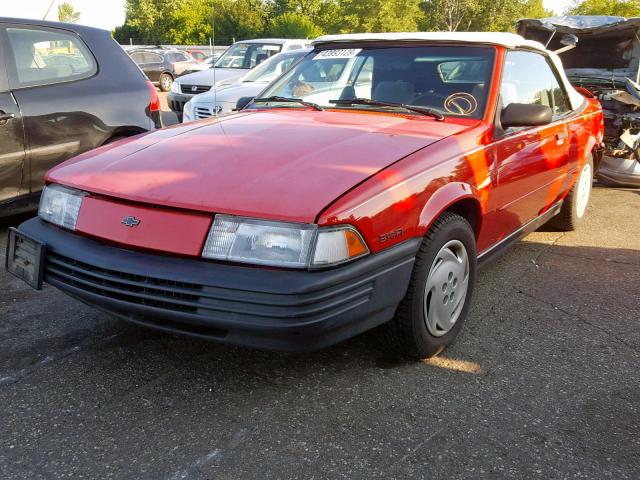 1G1JC34T8R7172839 - 1994 CHEVROLET CAVALIER R RED photo 2