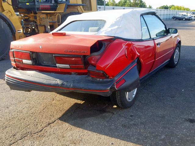 1G1JC34T8R7172839 - 1994 CHEVROLET CAVALIER R RED photo 4