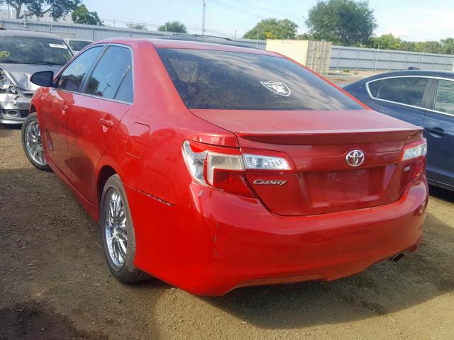 4T1BF1FK1DU646616 - 2013 TOYOTA CAMRY L MAROON photo 3