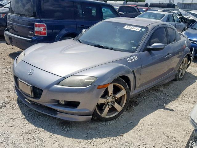 JM1FE17N450142460 - 2005 MAZDA RX8 GRAY photo 2