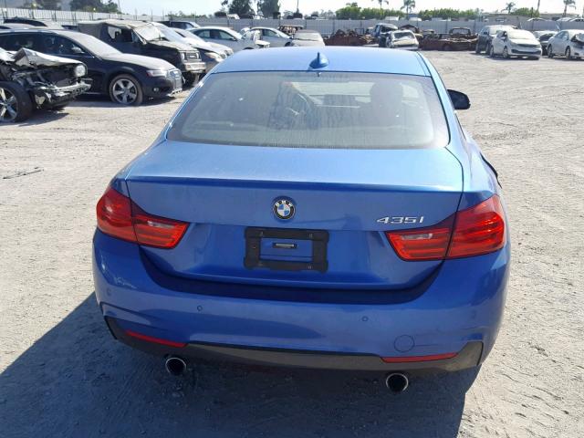 WBA3R1C56FK194253 - 2015 BMW 435 I BLUE photo 10