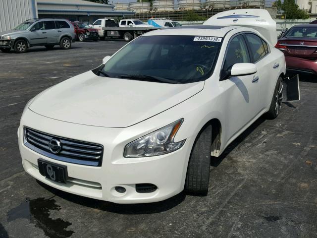 1N4AA5AP3EC440932 - 2014 NISSAN MAXIMA S WHITE photo 2