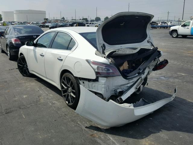 1N4AA5AP3EC440932 - 2014 NISSAN MAXIMA S WHITE photo 3