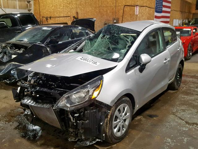 KNADM4A31H6109529 - 2017 KIA RIO LX SILVER photo 2