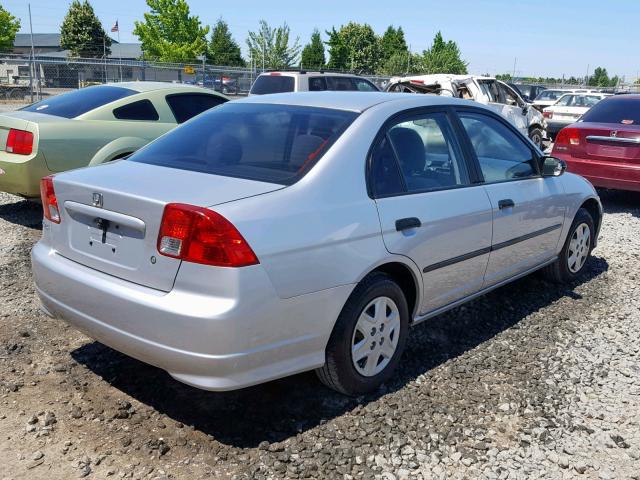 2HGES16365H567275 - 2005 HONDA CIVIC DX V SILVER photo 4