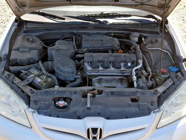 2HGES16365H567275 - 2005 HONDA CIVIC DX V SILVER photo 7