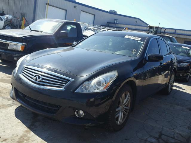 JN1CV6AR1CM670283 - 2012 INFINITI G37 BLACK photo 2