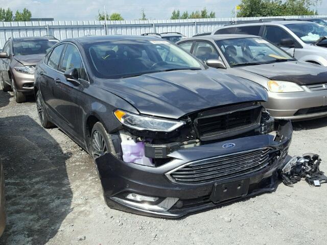 3FA6P0D93HR255838 - 2017 FORD FUSION TIT GRAY photo 1