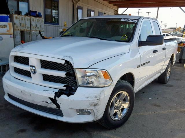 1C6RD6FT6CS158861 - 2012 DODGE RAM 1500 S WHITE photo 2