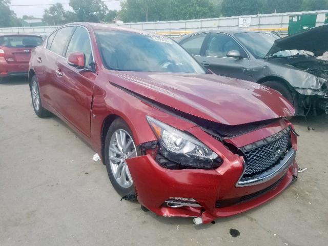 JN1BV7AR3EM697604 - 2014 INFINITI Q50 BASE MAROON photo 1