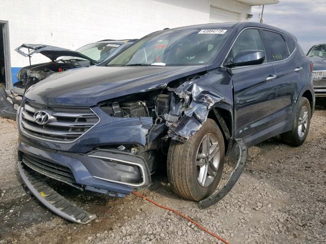 5XYZT3LB1JG522421 - 2018 HYUNDAI SANTA FE S SILVER photo 2