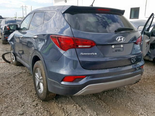 5XYZT3LB1JG522421 - 2018 HYUNDAI SANTA FE S SILVER photo 3