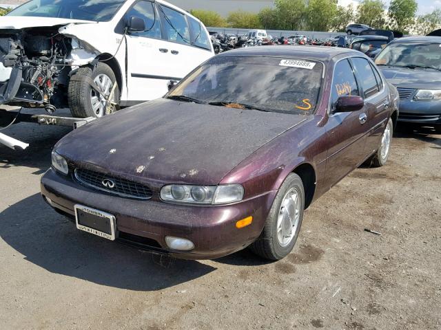 JNKAY21D1PM033567 - 1993 INFINITI J30 MAROON photo 2