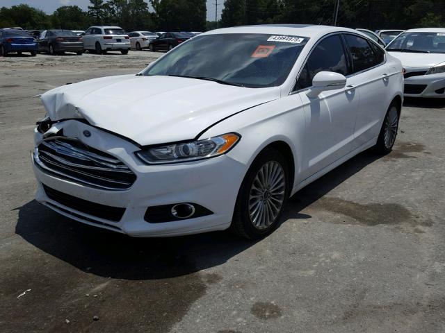 3FA6P0K91ER258946 - 2014 FORD FUSION TIT WHITE photo 2