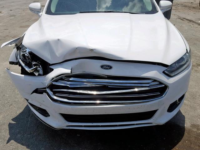 3FA6P0K91ER258946 - 2014 FORD FUSION TIT WHITE photo 7