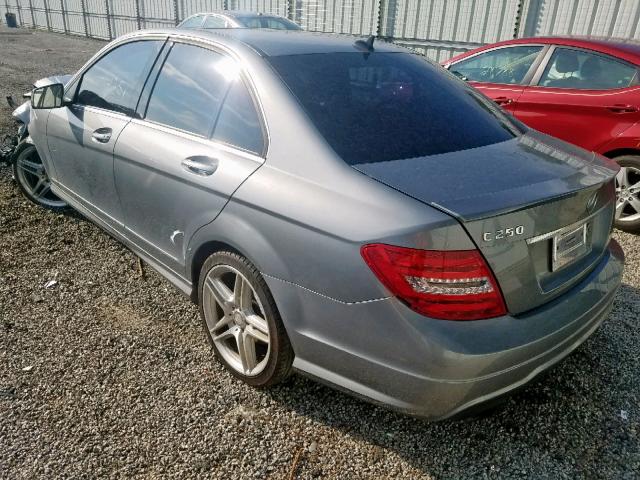 WDDGF4HB9DR299537 - 2013 MERCEDES-BENZ C 250 GRAY photo 3