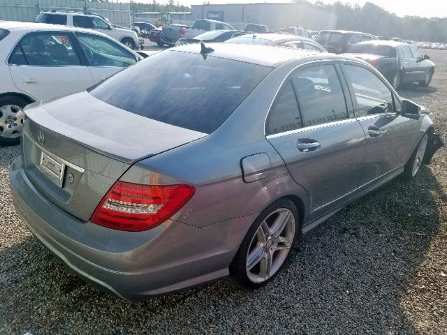 WDDGF4HB9DR299537 - 2013 MERCEDES-BENZ C 250 GRAY photo 4