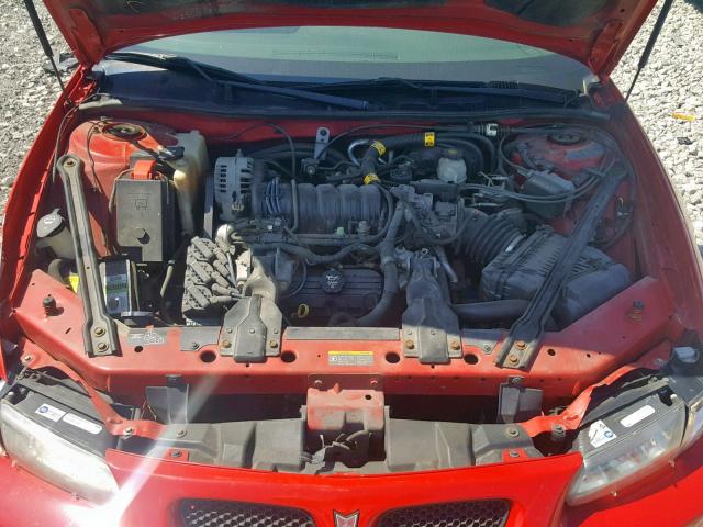 1G2WP52K72F284121 - 2002 PONTIAC GRAND PRIX RED photo 7