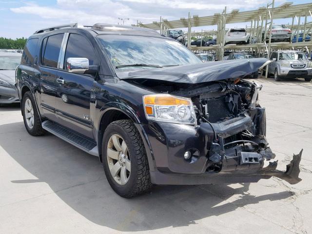 5N1AA08CX8N611020 - 2008 NISSAN ARMADA SE BLACK photo 1