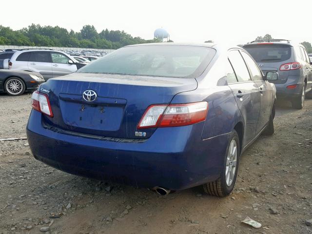 4T1BB46K28U061420 - 2008 TOYOTA CAMRY HYBR BLUE photo 4