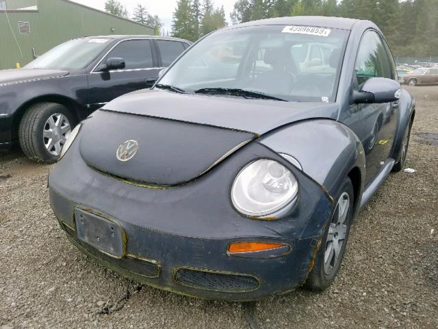 3VWPR31C86M407176 - 2006 VOLKSWAGEN NEW BEETLE ნაცრისფერი ფოტო 2