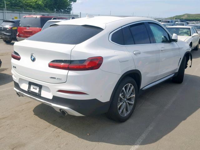 5UXUJ3C56KLA58768 - 2019 BMW X4 XDRIVE3 WHITE photo 4