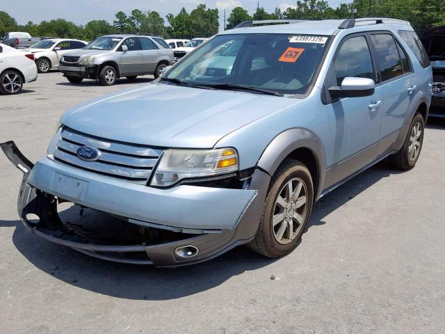 1FMDK02W98GA45255 - 2008 FORD TAURUS X S BLUE photo 2