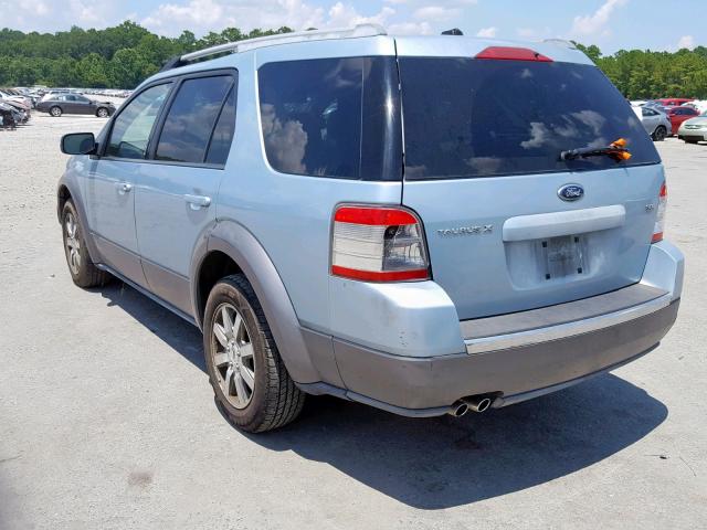 1FMDK02W98GA45255 - 2008 FORD TAURUS X S BLUE photo 3