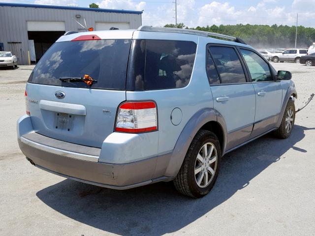 1FMDK02W98GA45255 - 2008 FORD TAURUS X S BLUE photo 4