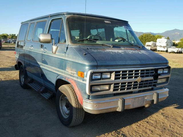 2GBEG25Z4P4117649 - 1993 CHEVROLET G20 GREEN photo 1