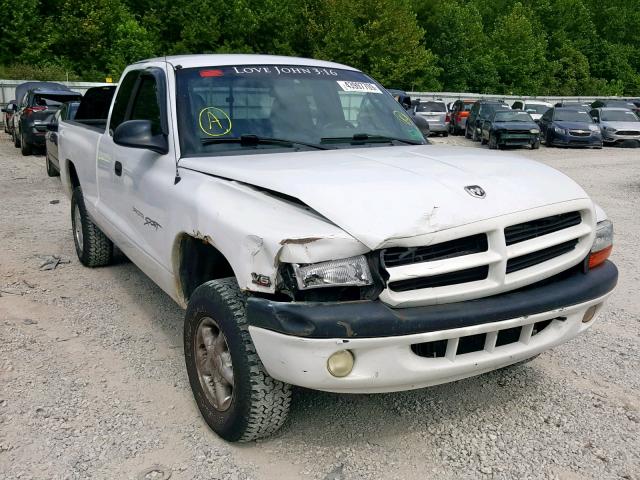 1B7GG22XXYS504054 - 2000 DODGE DAKOTA WHITE photo 1