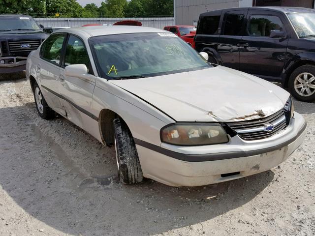 2G1WF52E749117545 - 2004 CHEVROLET IMPALA WHITE photo 1