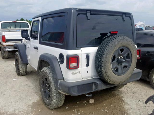 1C4GJXAN7JW199481 - 2018 JEEP WRANGLER S WHITE photo 3