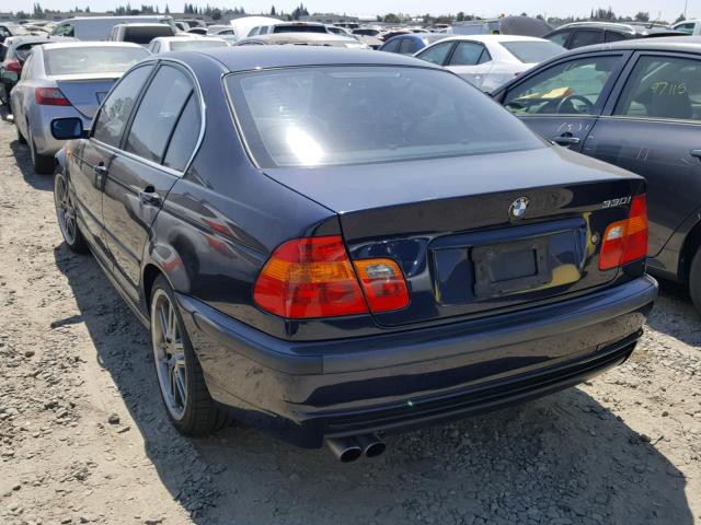 WBAEV53402KM21479 - 2002 BMW 330 I BLUE photo 3